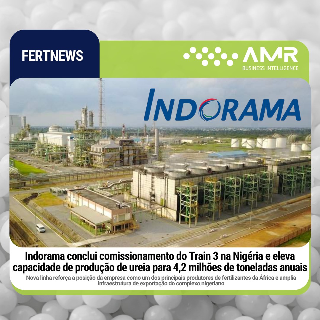 Capa da postagem Indorama conclui comissionamento do Train 3 na Nigéria e eleva capacidade de produção de ureia para 4,2 milhões de toneladas anuais