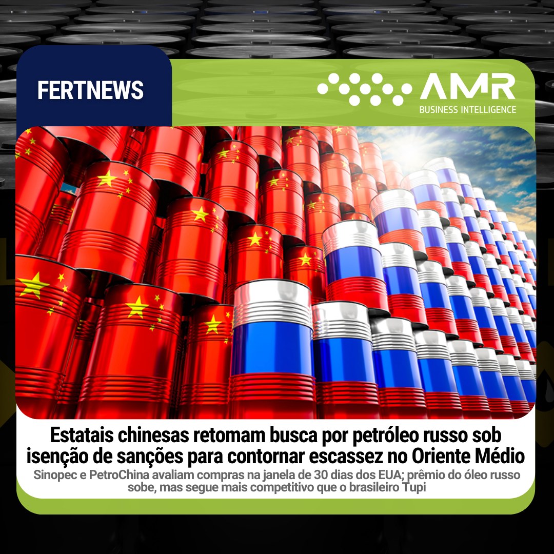Capa da postagem Estatais chinesas retomam busca por petróleo russo sob isenção de sanções para contornar escassez no Oriente Médio