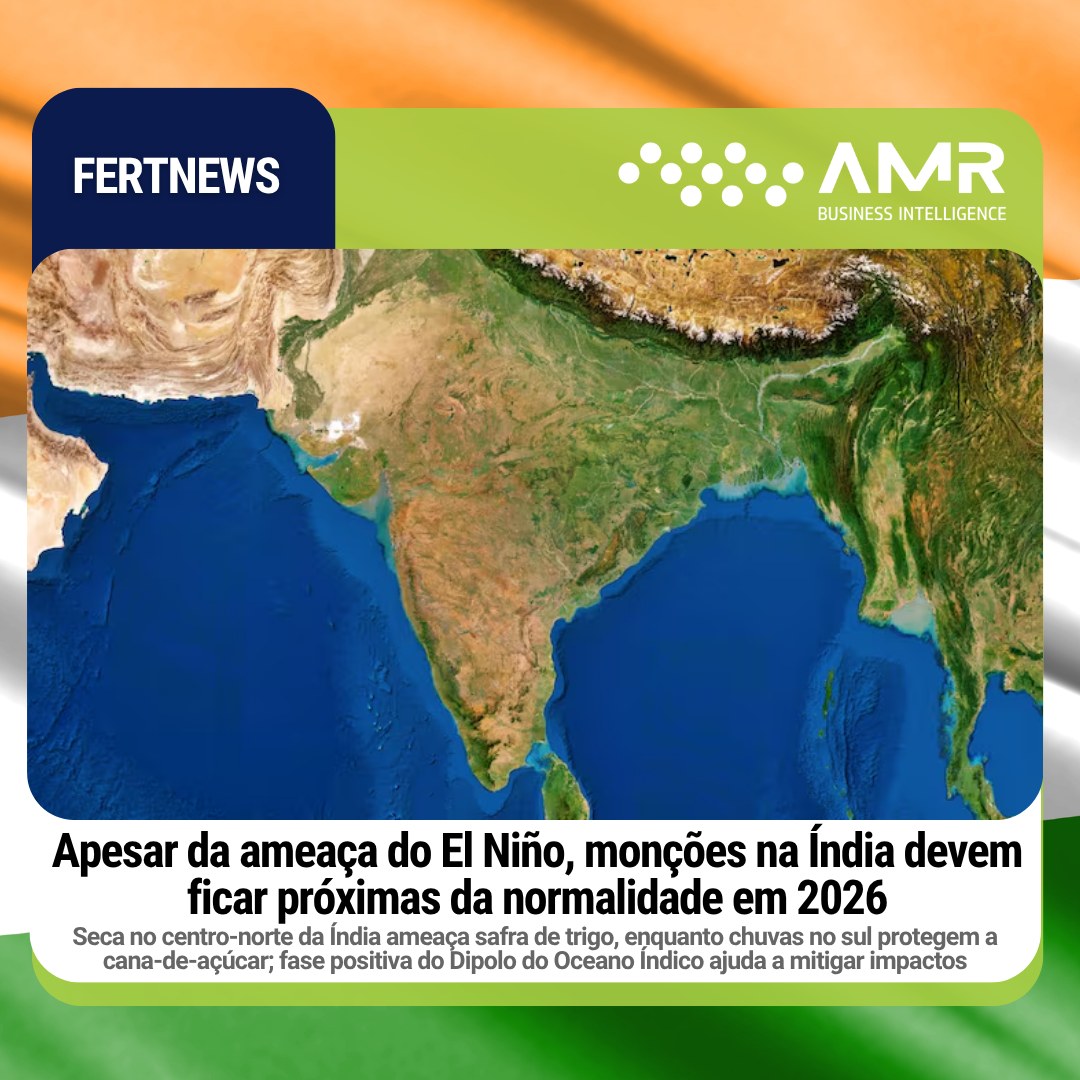 Capa da postagem Apesar da ameaça do El Niño, monções na Índia devem ficar próximas da normalidade em 2026