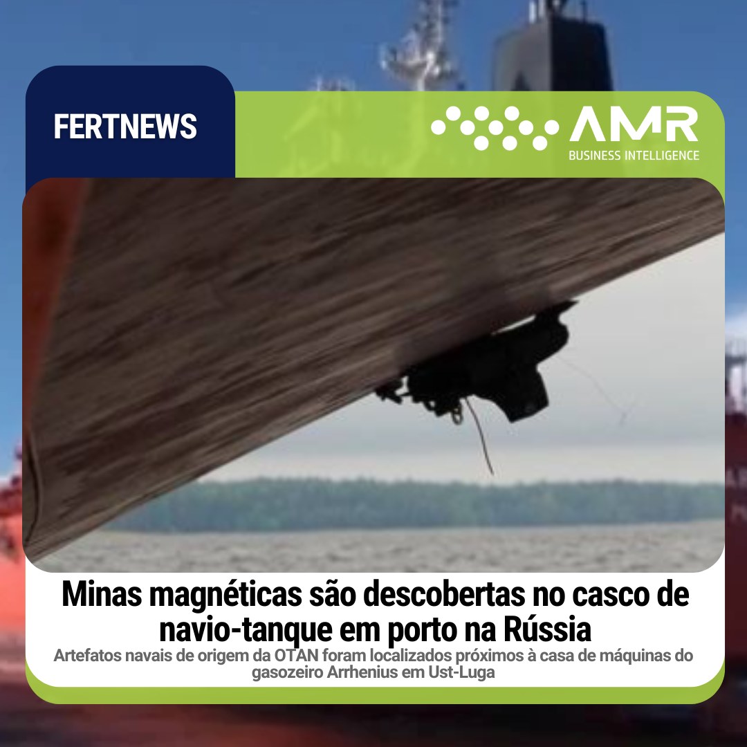 Capa da postagem Minas magnéticas são descobertas no casco de navio-tanque em porto na Rússia