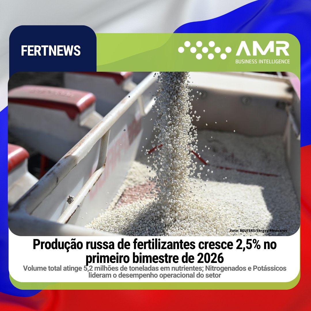 Capa da postagem Produção russa de fertilizantes cresce 2,5% no primeiro bimestre de 2026