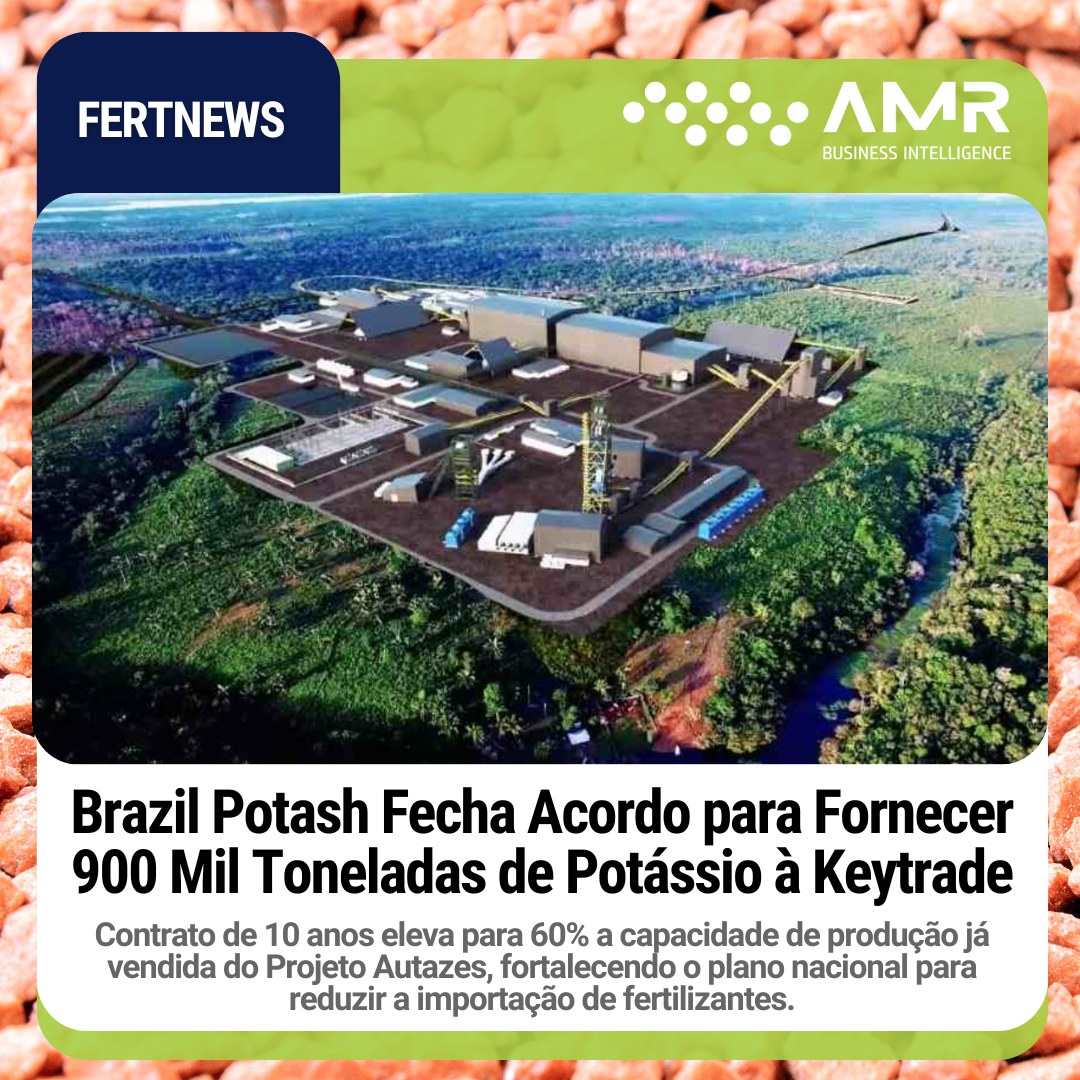 Capa da postagem Brazil Potash Fecha Acordo para Fornecer 900 Mil Toneladas de Potássio à Keytrade
