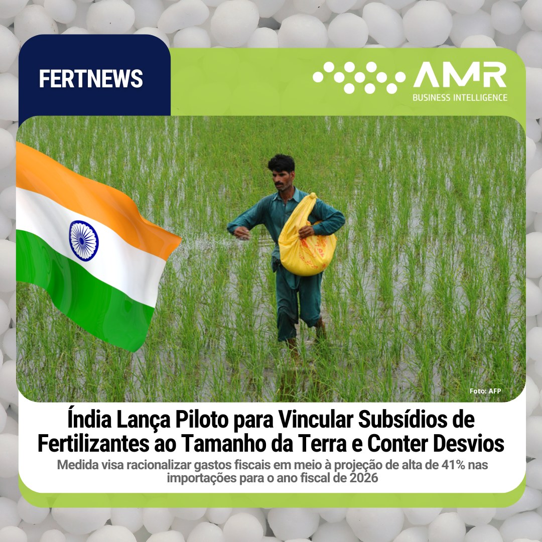 Capa da postagem Índia Lança Piloto para Vincular Subsídios de Fertilizantes ao Tamanho da Terra e Conter Desvios