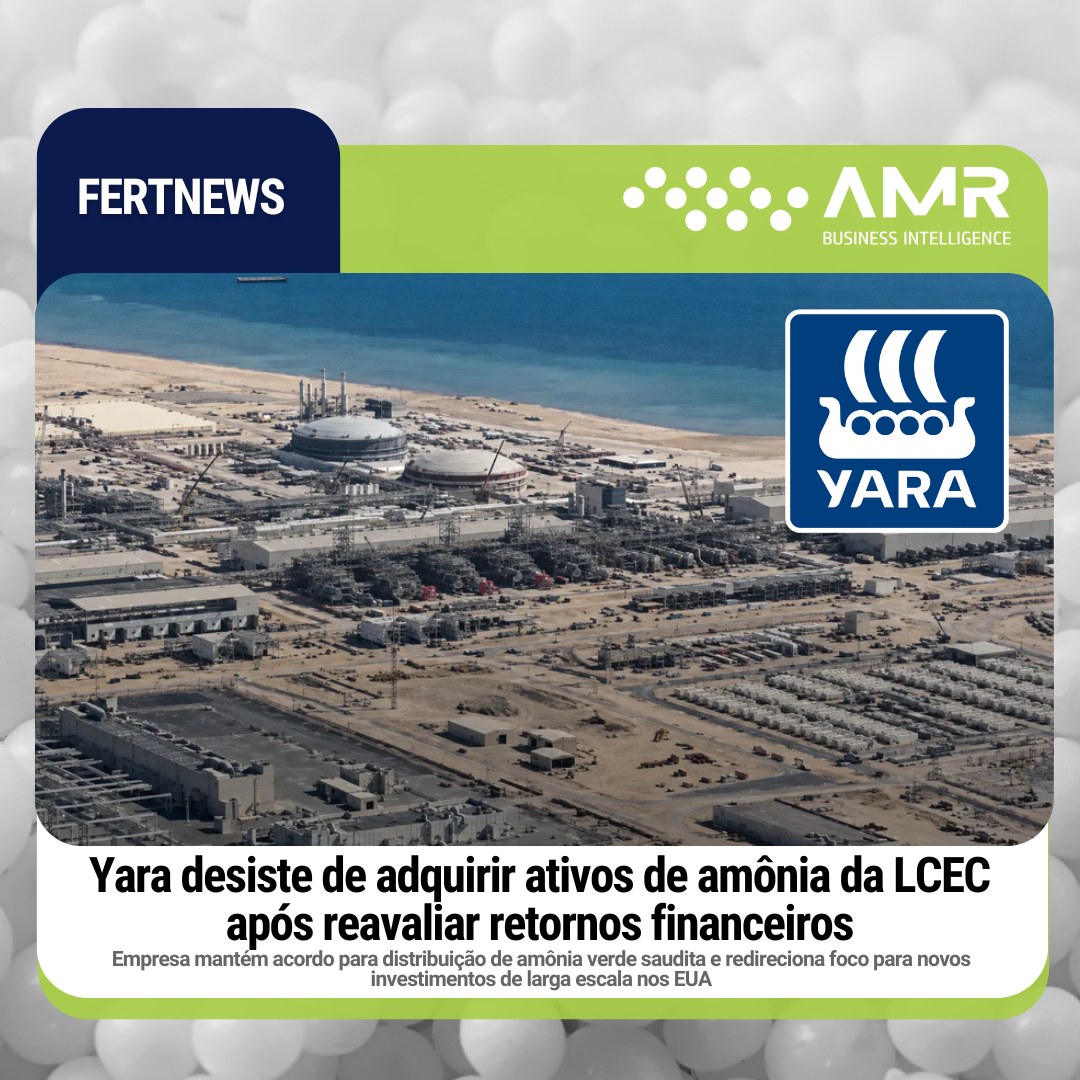 Capa da postagem Yara desiste de adquirir ativos de amônia da LCEC após reavaliar retornos financeiros