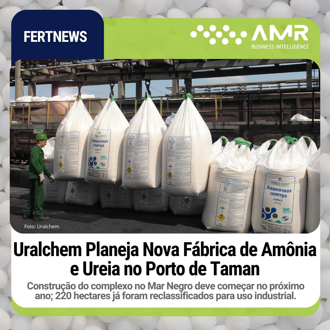 Capa da postagem Uralchem Planeja Nova Fábrica de Amônia e Ureia no Porto de Taman