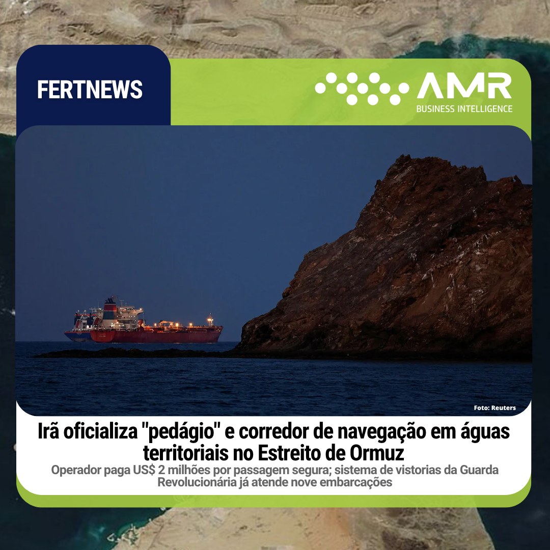 Capa da postagem Irã oficializa "pedágio" e corredor de navegação em águas territoriais no Estreito de Ormuz
