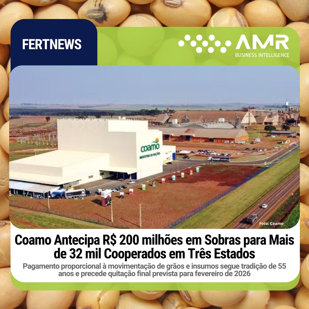 Capa da postagem Coamo Antecipa R$ 200 milhões em Sobras para Mais de 32 mil Cooperados em Três Estados
