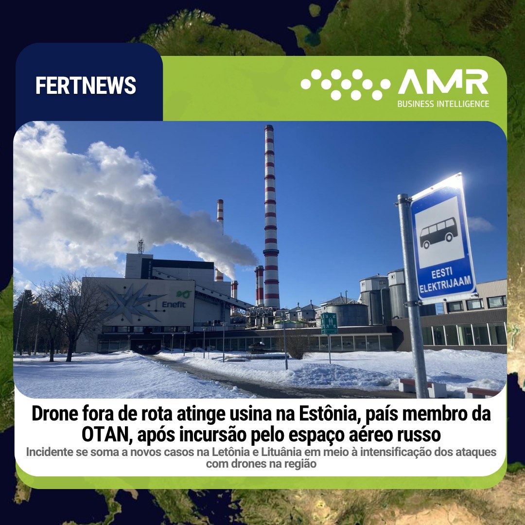 Capa da postagem Drone fora de rota atinge usina na Estônia, país membro da OTAN, após incursão pelo espaço aéreo russo