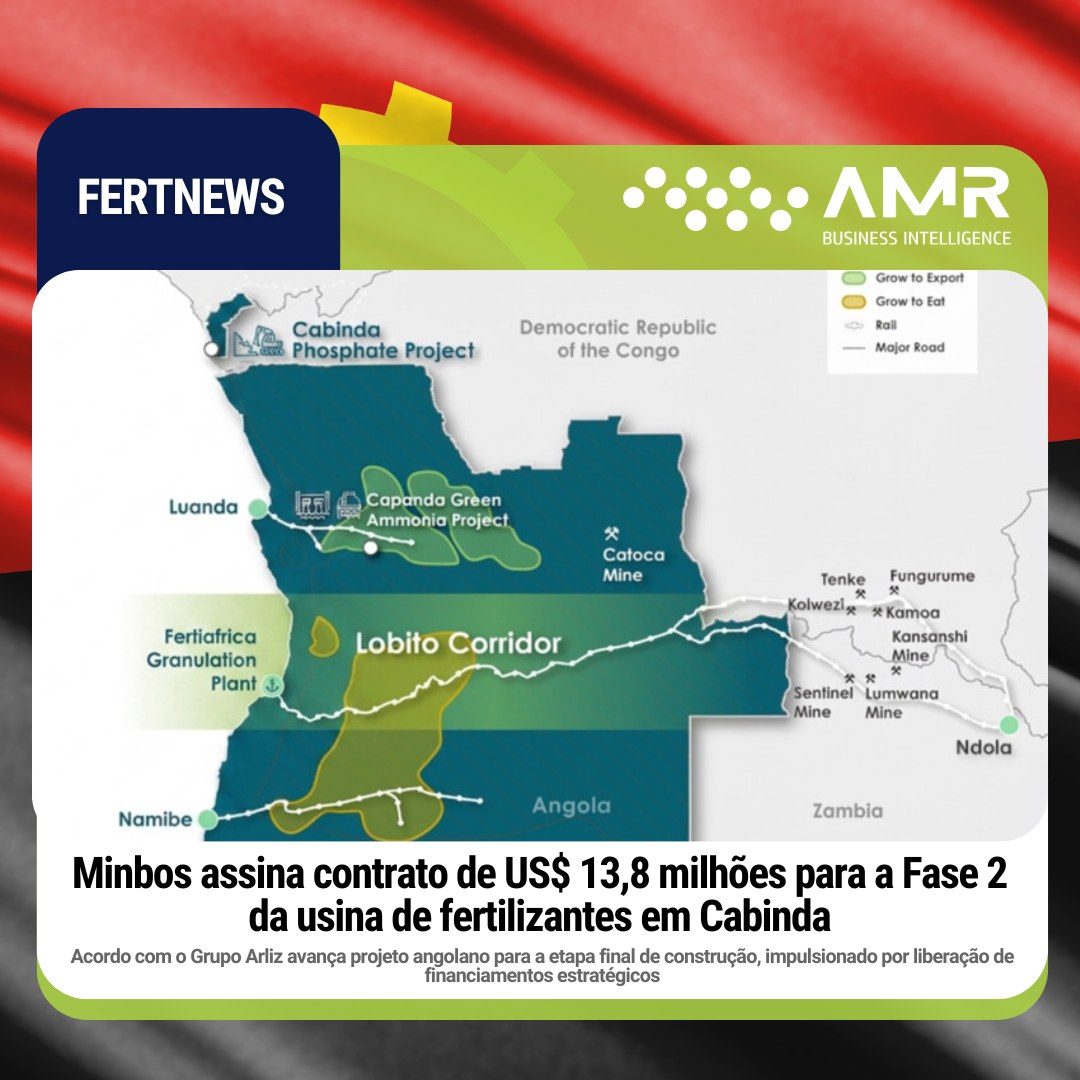 Capa da postagem Minbos assina contrato de US$ 13,8 milhões para a Fase 2 da usina de fertilizantes em Cabinda