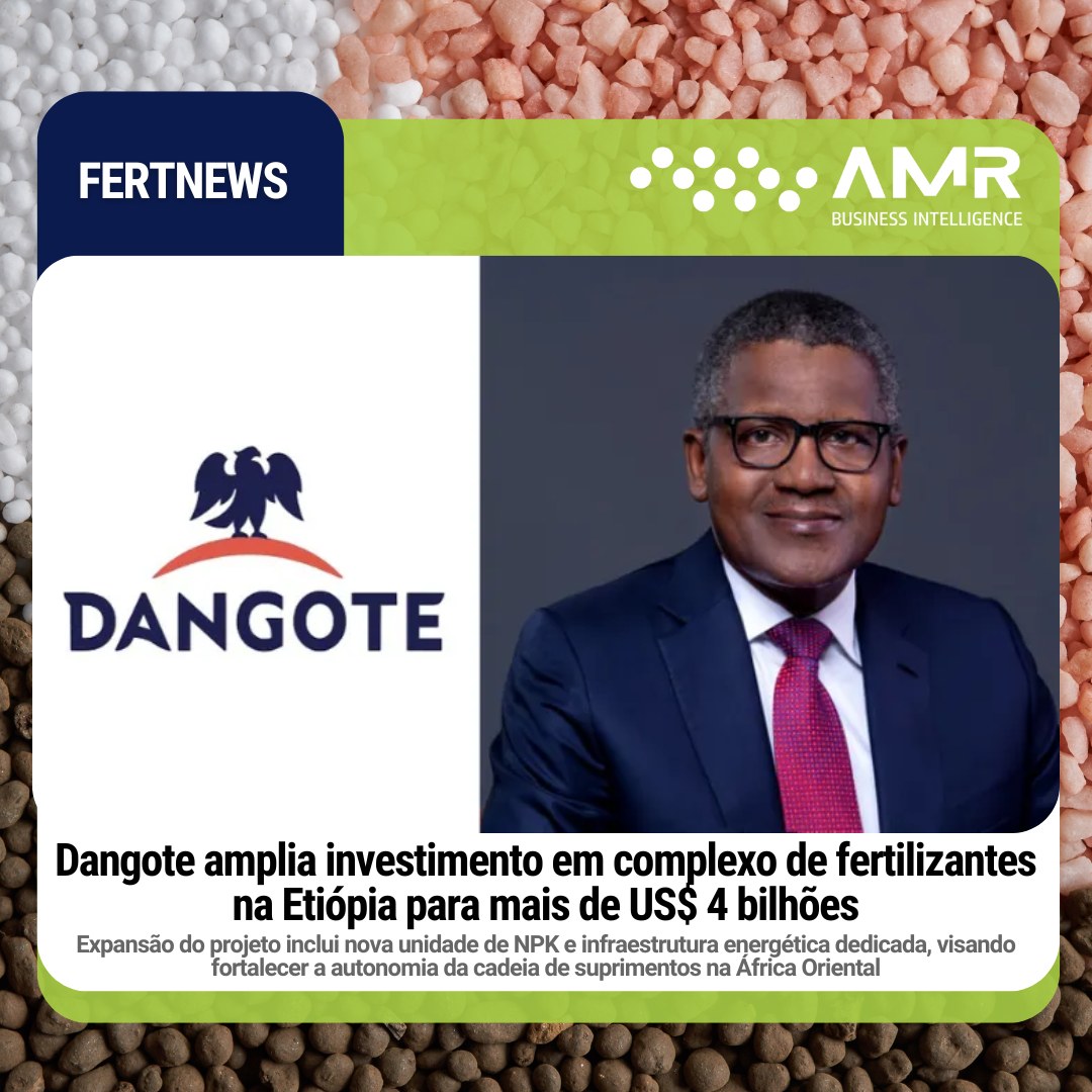 Capa da postagem Dangote amplia investimento em complexo de fertilizantes na Etiópia para mais de US$ 4 bilhões