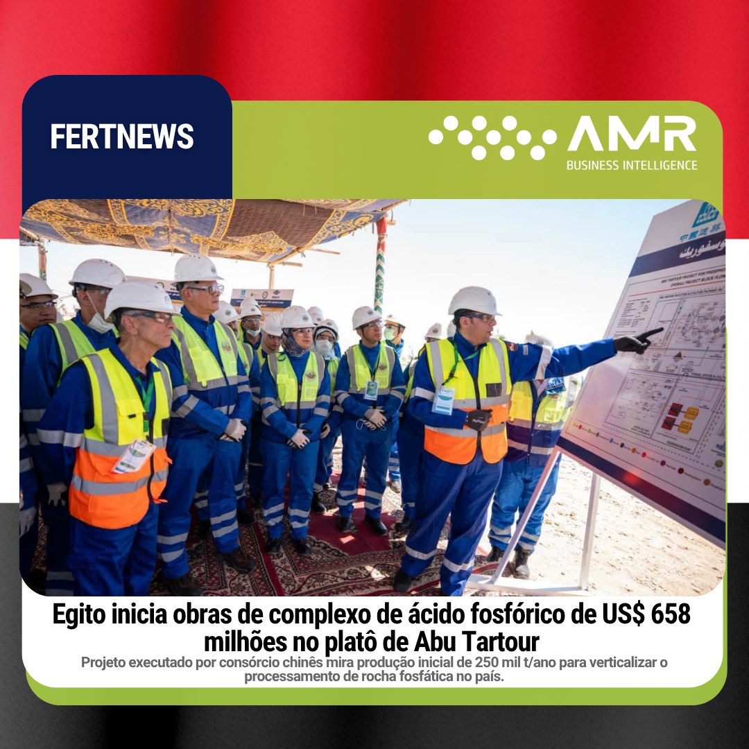 Capa da postagem Egito inicia obras de complexo de ácido fosfórico de US$ 658 milhões no platô de Abu Tartour