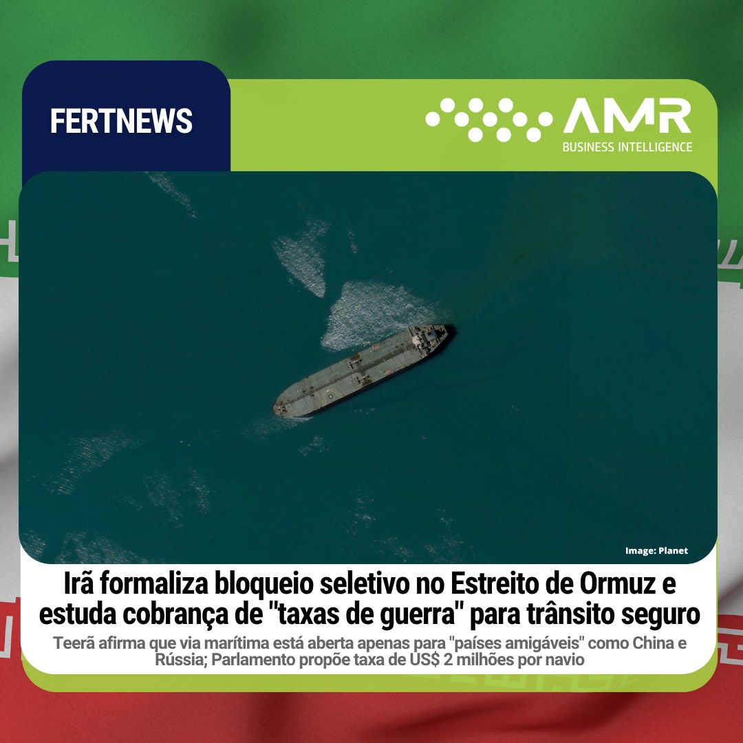 Capa da postagem Irã formaliza bloqueio seletivo no Estreito de Ormuz e estuda cobrança de "taxas de guerra" para trânsito seguro