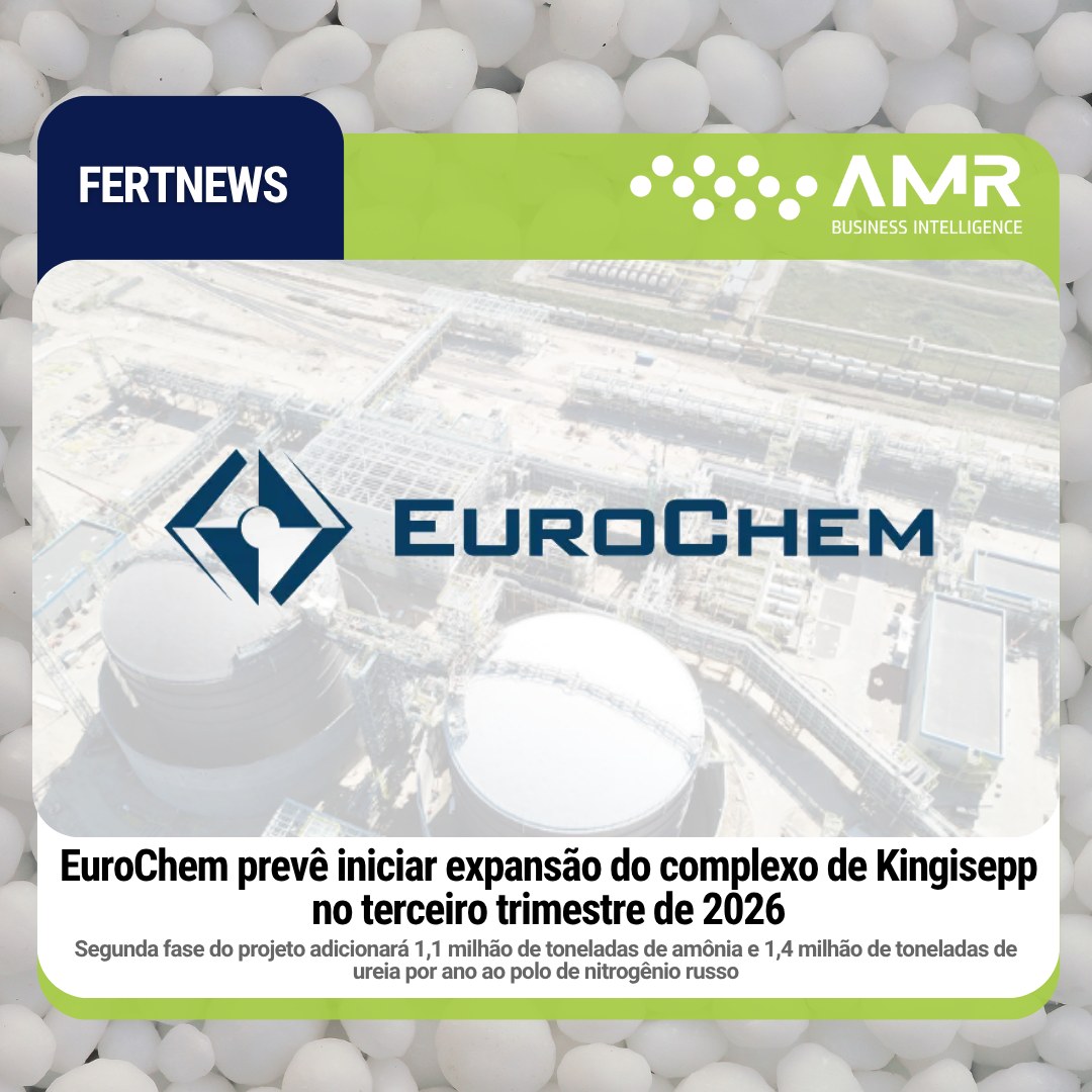 Capa da postagem EuroChem prevê iniciar expansão do complexo de Kingisepp no terceiro trimestre de 2026
