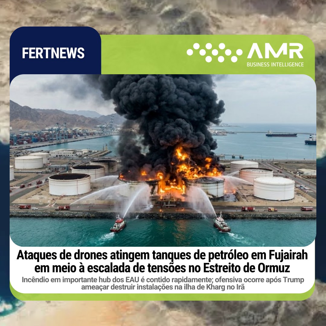 Capa da postagem Ataques de drones atingem tanques de petróleo em Fujairah em meio à escalada de tensões no Estreito de Ormuz