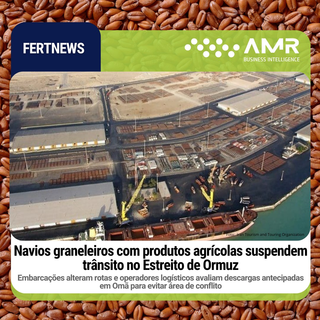 Capa da postagem Navios graneleiros com produtos agrícolas suspendem trânsito no Estreito de Ormuz