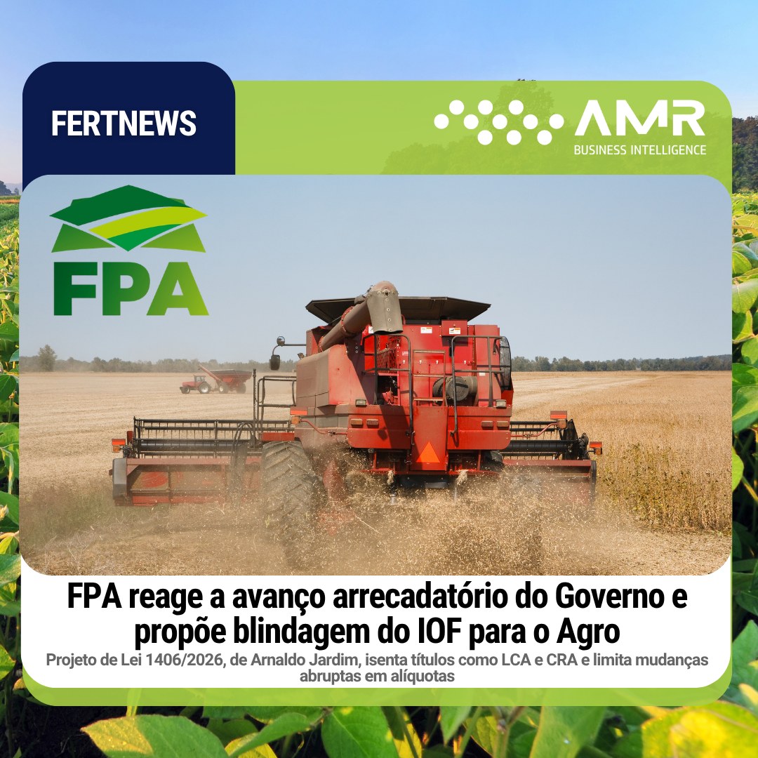 Capa da postagem FPA reage a avanço arrecadatório do Governo e propõe blindagem do IOF para o Agro