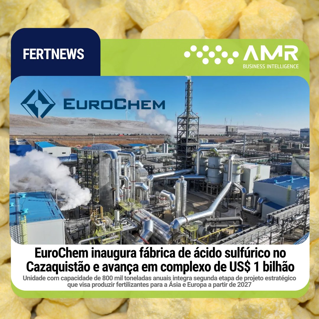 Capa da postagem EuroChem inaugura fábrica de ácido sulfúrico no Cazaquistão e avança em complexo de US$ 1 bilhão