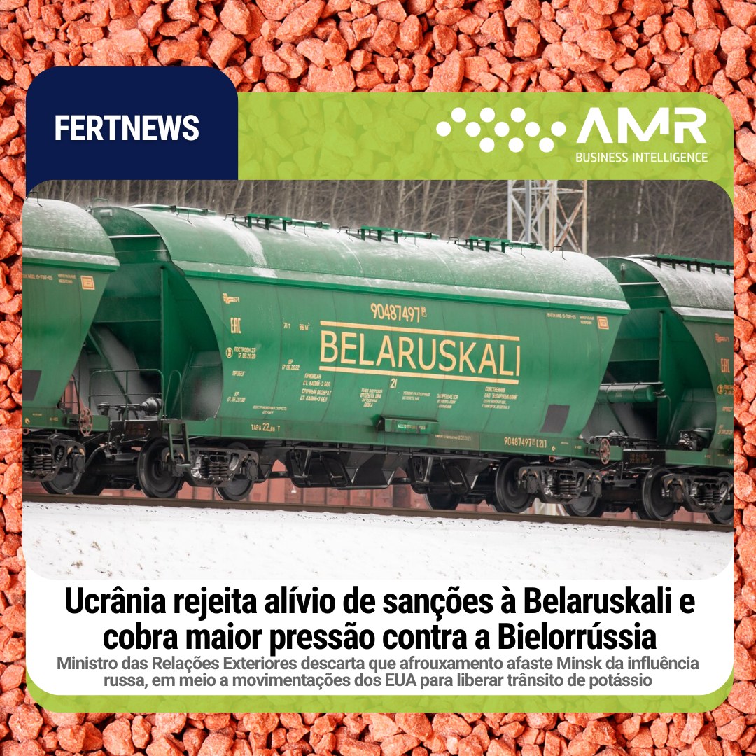 Capa da postagem Ucrânia rejeita alívio de sanções à Belaruskali e cobra maior pressão contra a Bielorrússia