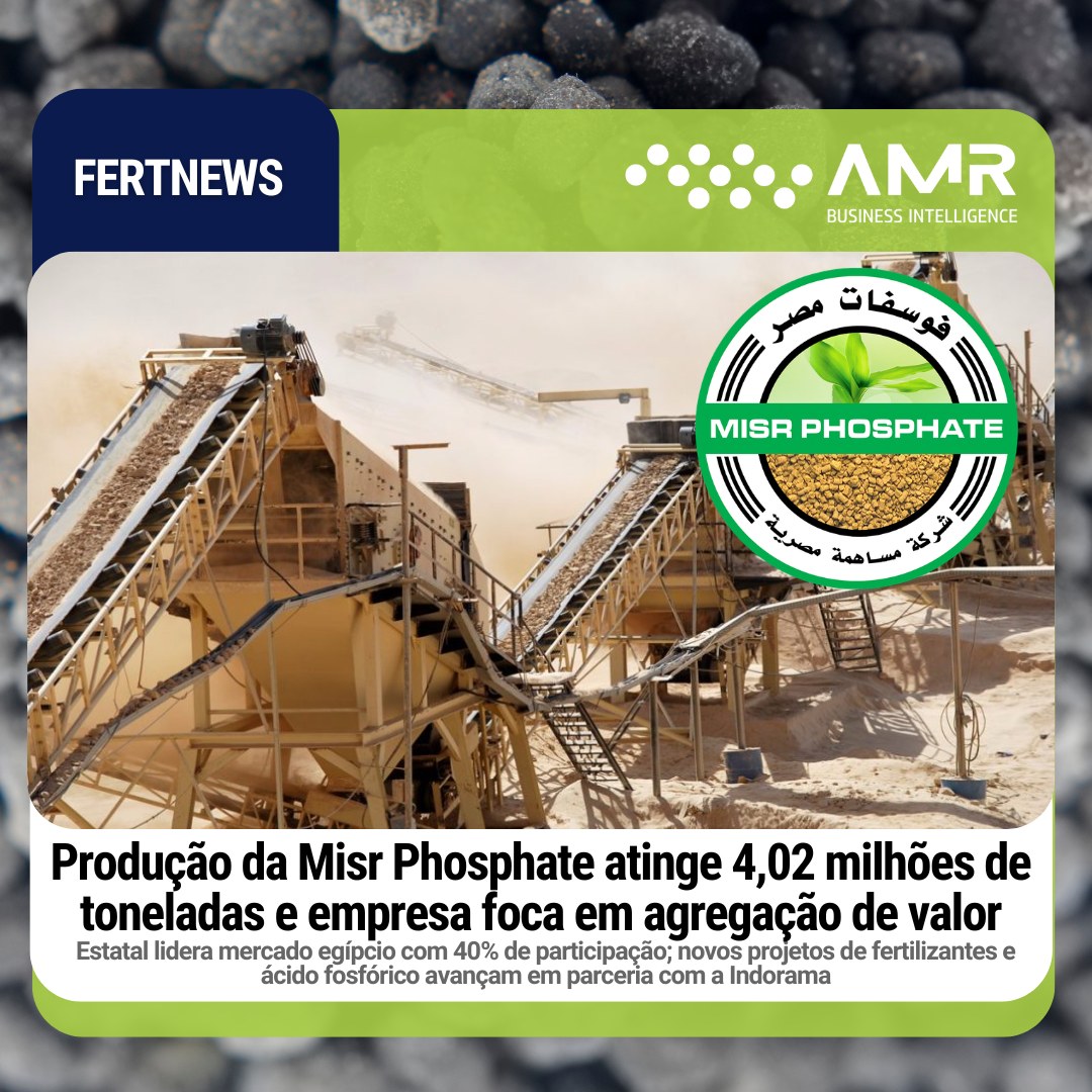Capa da postagem Produção da Misr Phosphate atinge 4,02 milhões de toneladas e empresa foca em agregação de valor