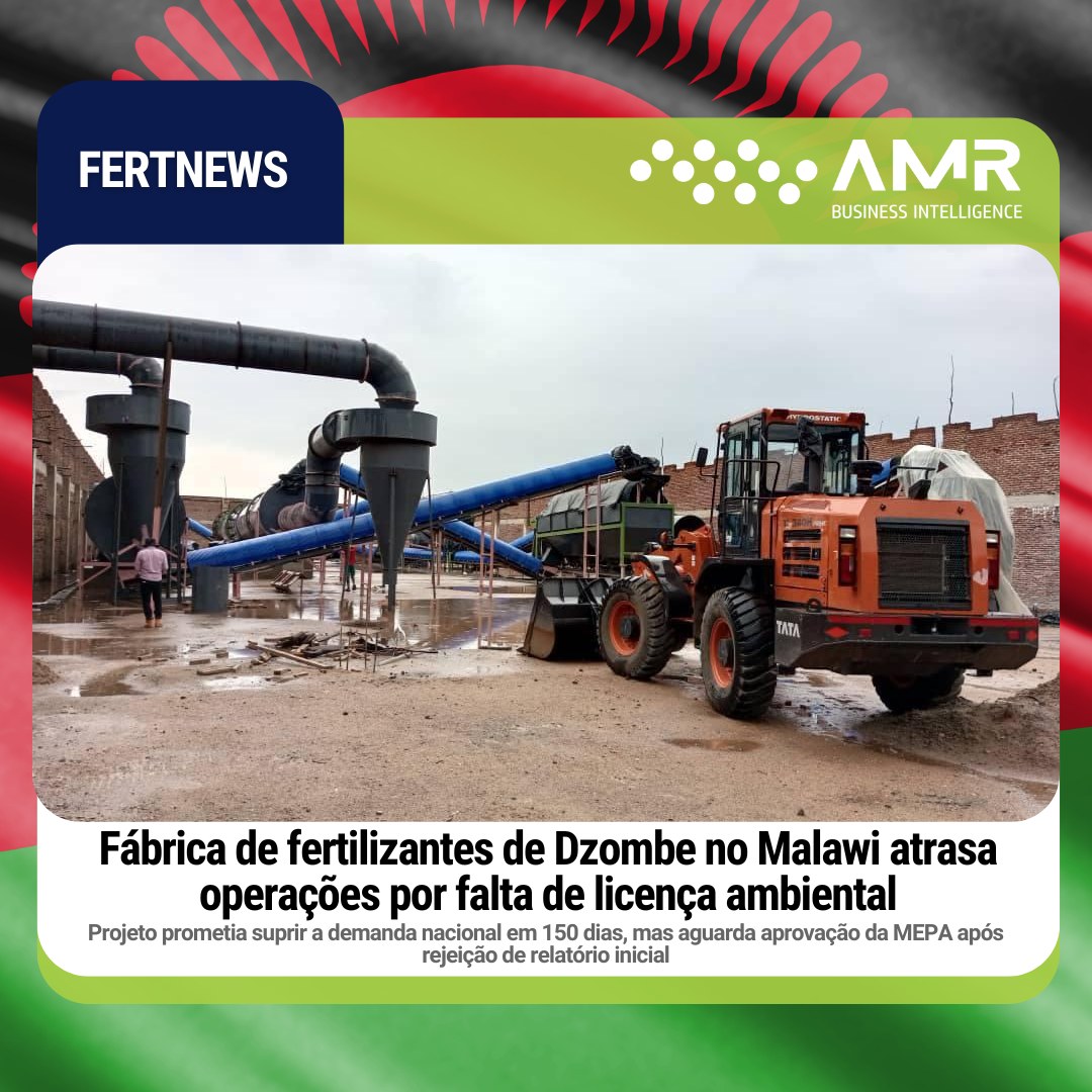 Capa da postagem Fábrica de fertilizantes de Dzombe no Malawi atrasa operações por falta de licença ambiental