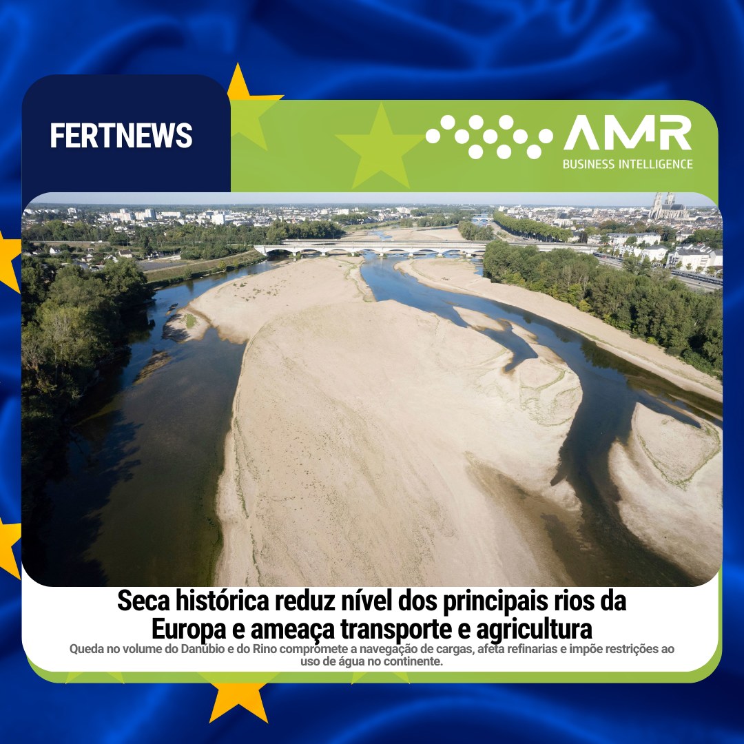 Capa da postagem Seca histórica reduz nível dos principais rios da Europa e ameaça transporte e agricultura