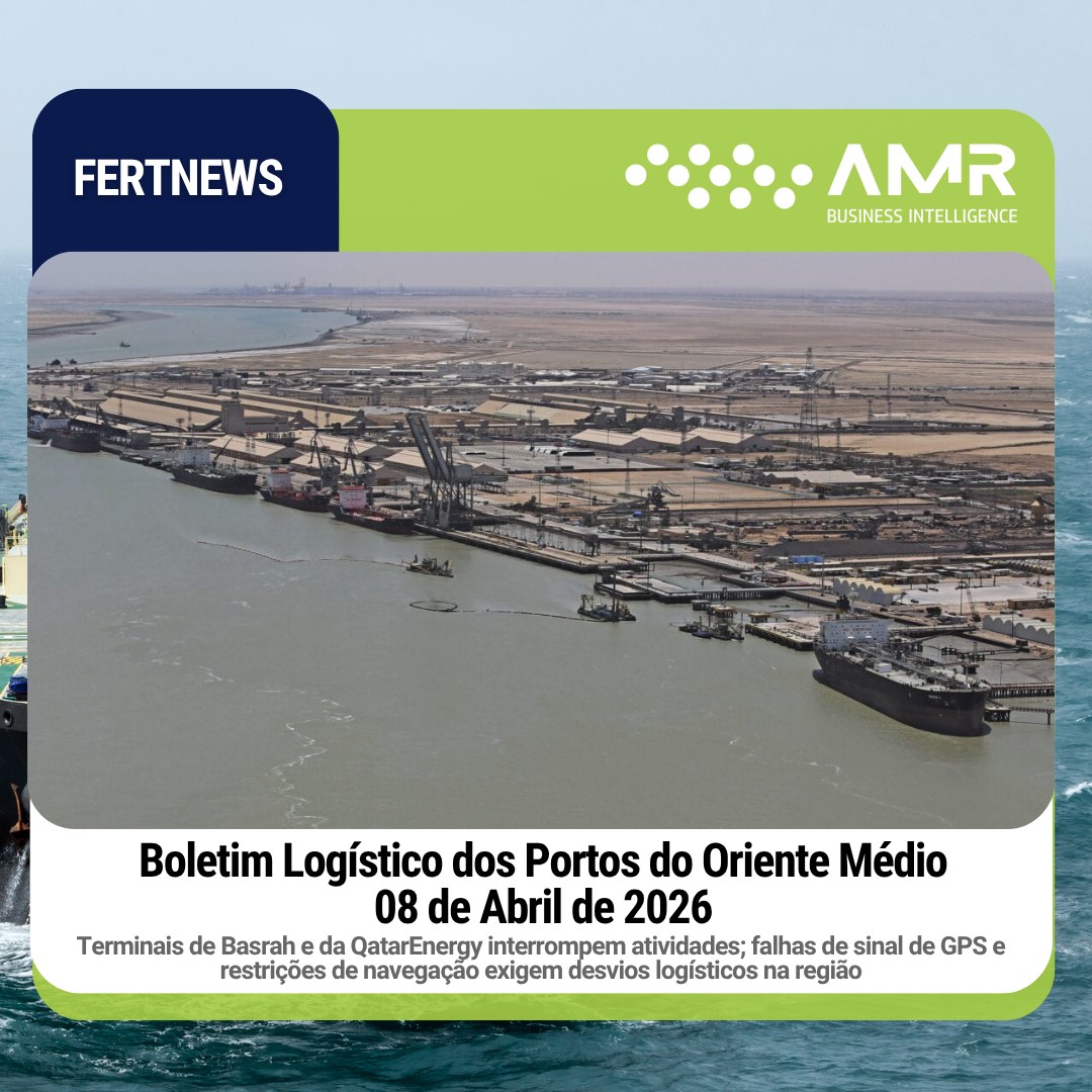 Capa da postagem Boletim Logístico dos Portos do Oriente Médio 08 de Abril de 2026
