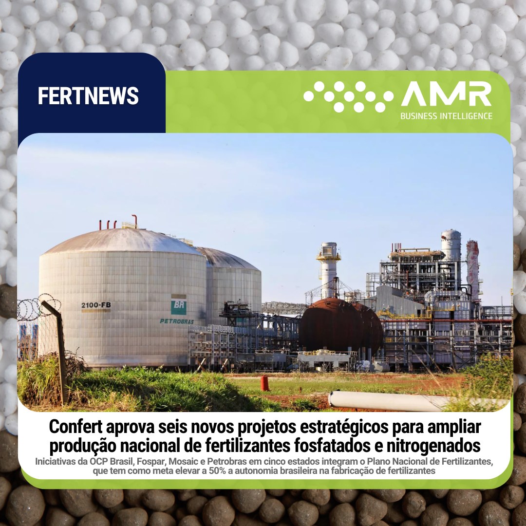 Capa da postagem Confert aprova seis novos projetos estratégicos para ampliar produção nacional de fertilizantes fosfatados e nitrogenados