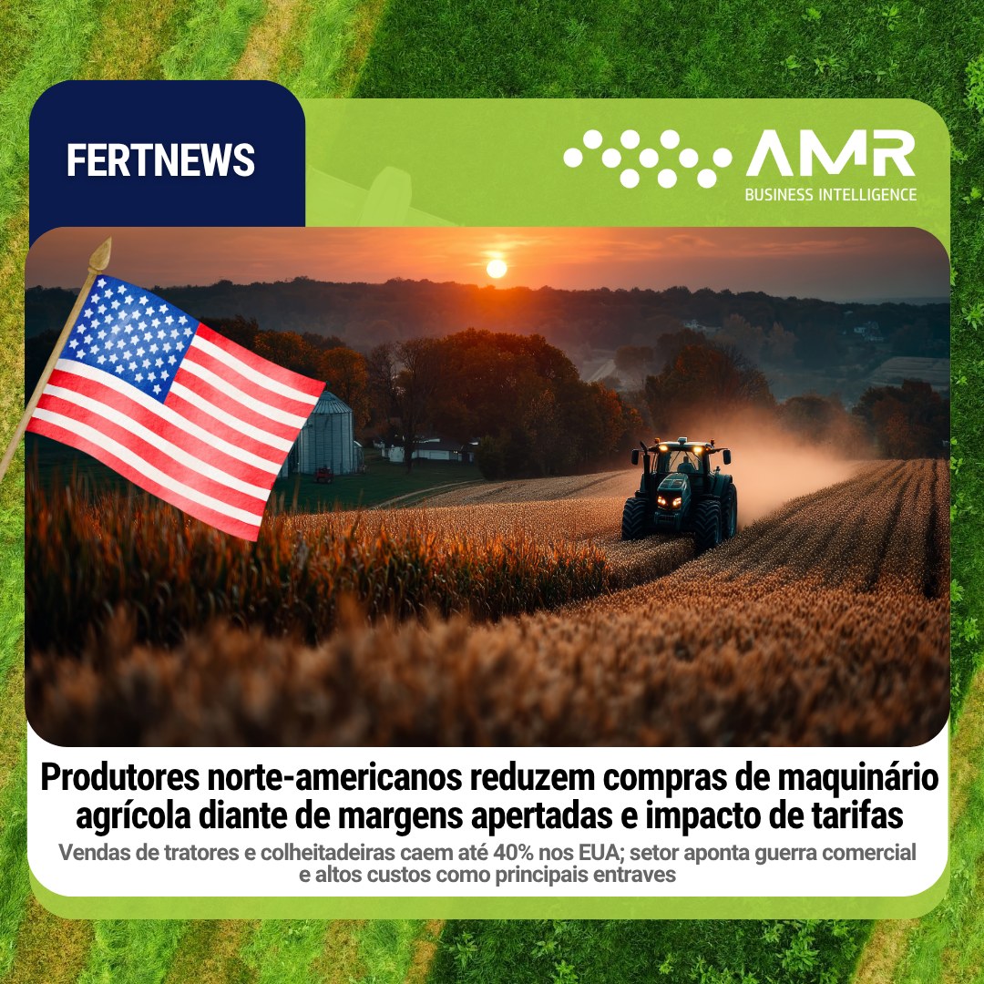 Capa da postagem Produtores norte-americanos reduzem compras de maquinário agrícola diante de margens apertadas e impacto de tarifas