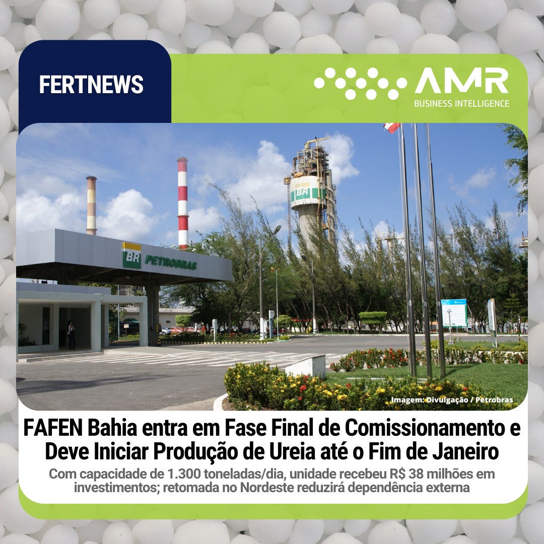 Capa da postagem FAFEN Bahia entra em Fase Final de Comissionamento e Deve Iniciar Produção de Ureia até o Fim de Janeiro
