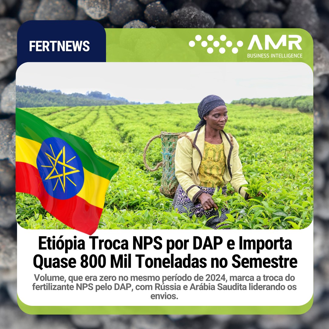 Capa da postagem Etiópia Troca NPS por DAP e Importa Quase 800 Mil Toneladas no Semestre