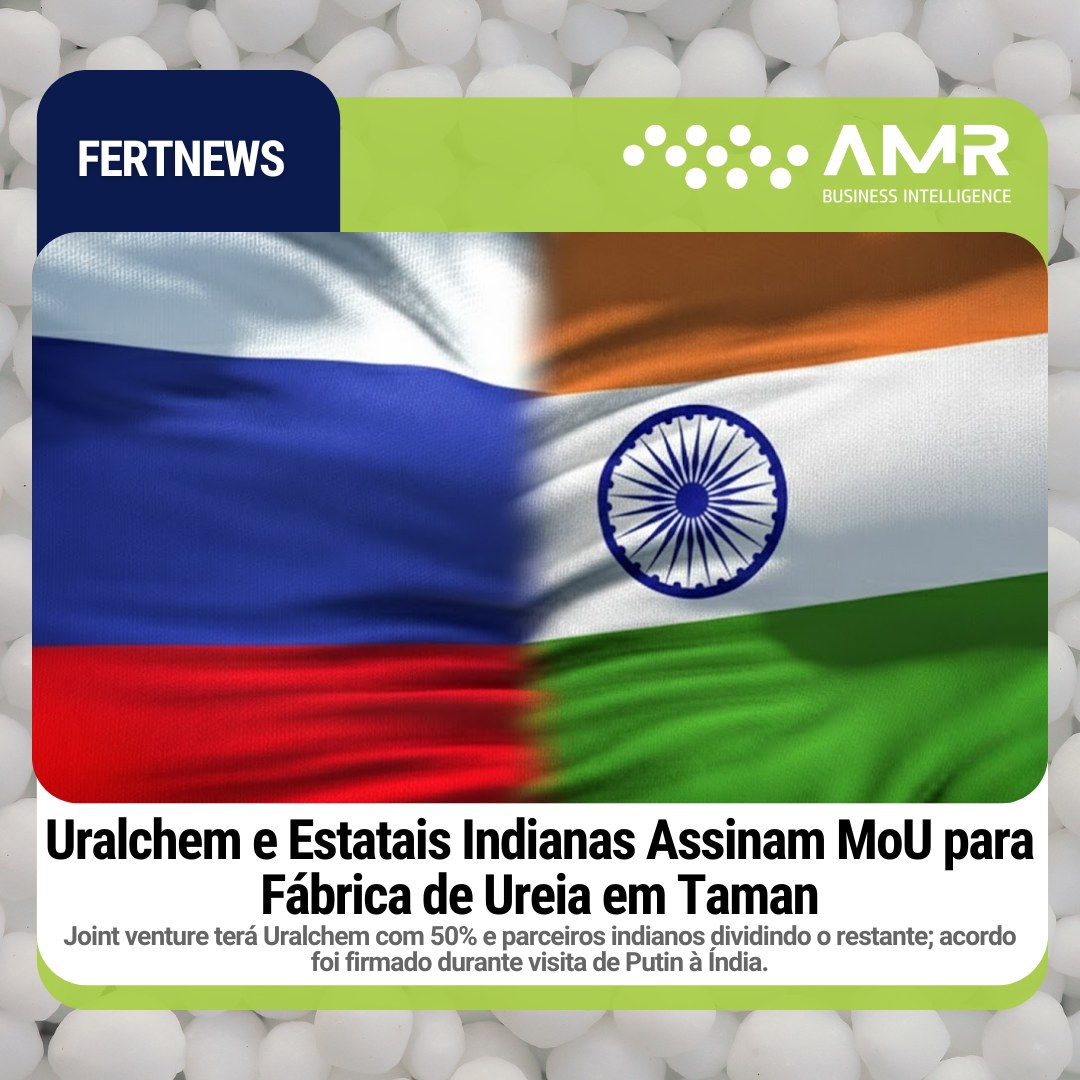 Capa da postagem Uralchem e Estatais Indianas Assinam MoU para Fábrica de Ureia em Taman
