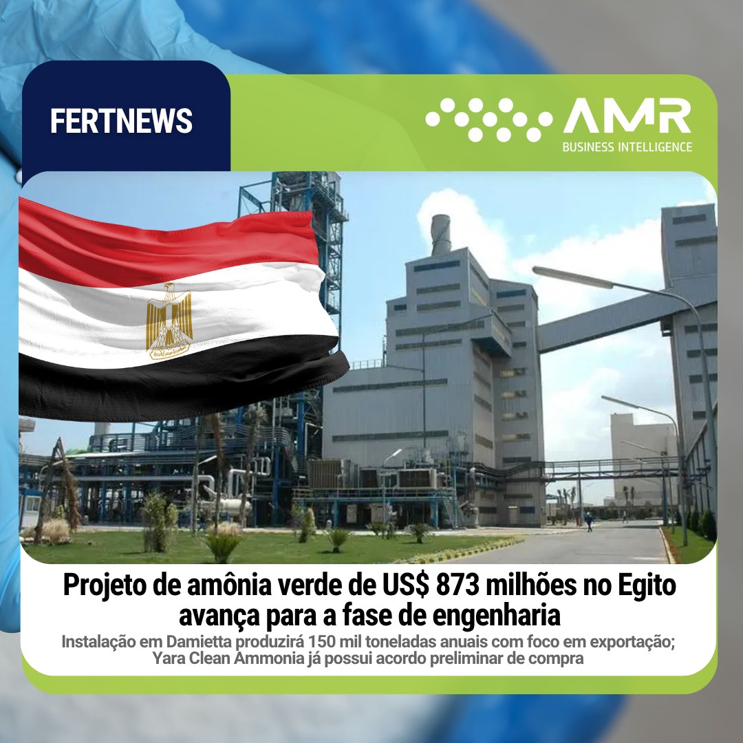 Capa da postagem Projeto de amônia verde de US$ 873 milhões no Egito avança para a fase de engenharia