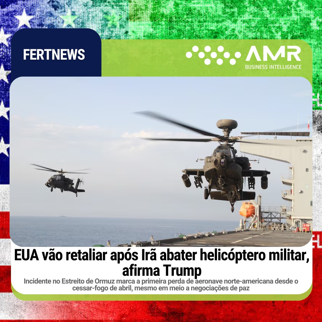 Capa da postagem EUA vão retaliar após Irã abater helicóptero militar, afirma Trump