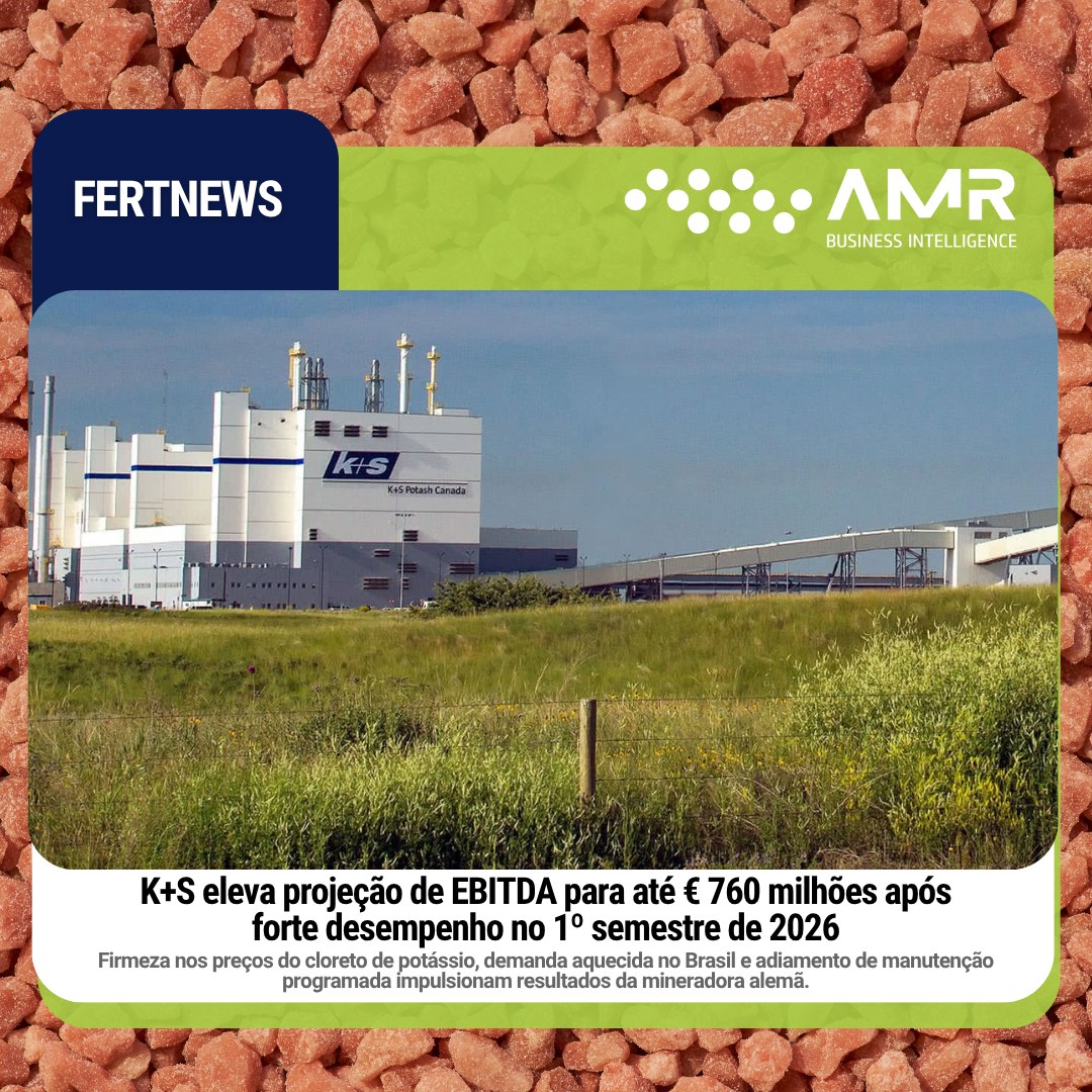 Capa da postagem K+S eleva projeção de EBITDA para até € 760 milhões após forte desempenho no 1º semestre de 2026
