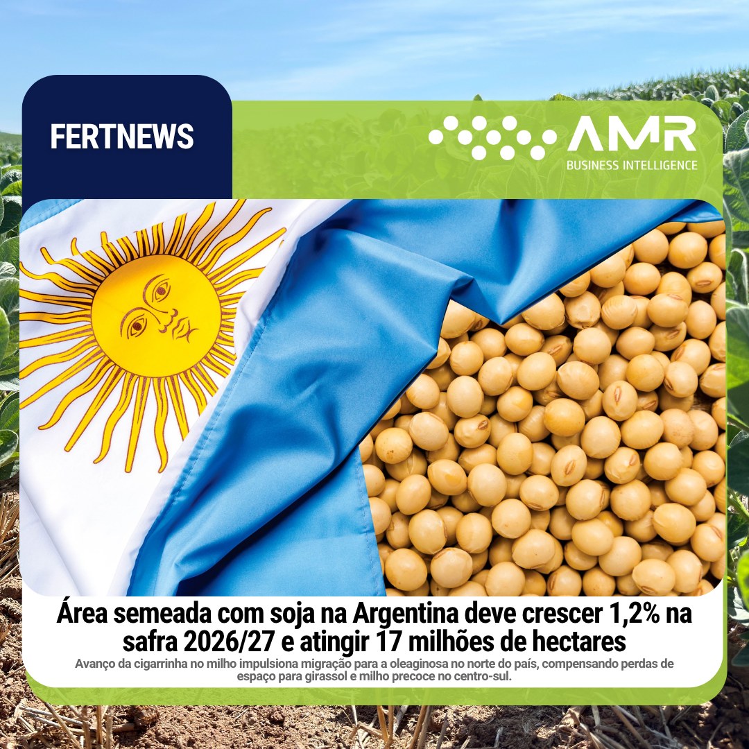 Capa da postagem Área semeada com soja na Argentina deve crescer 1,2% na safra 2026/27 e atingir 17 milhões de hectares