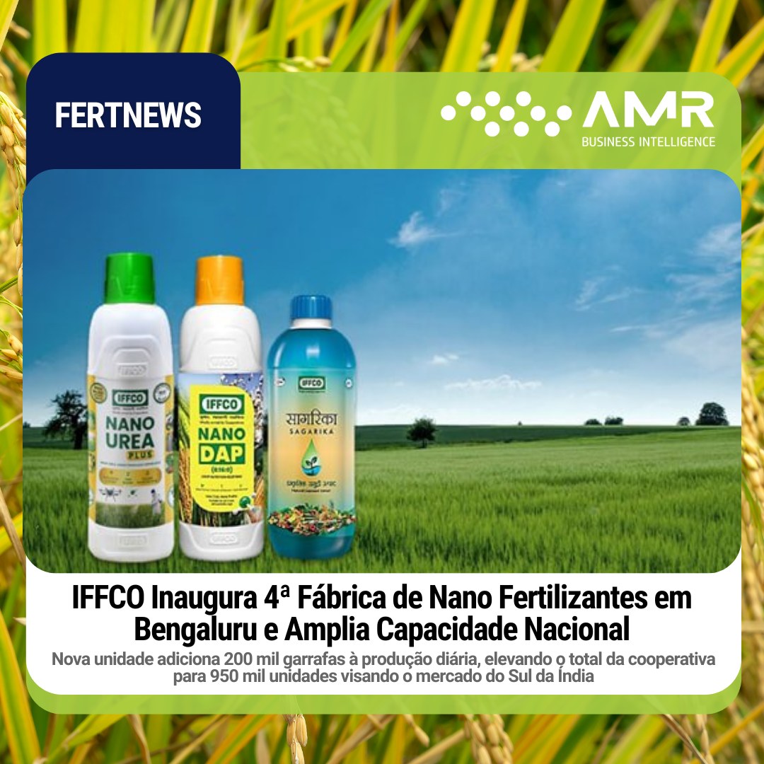Capa da postagem IFFCO inaugura 4ª fábrica de nano fertilizantes em Bengaluru e amplia capacidade nacional
