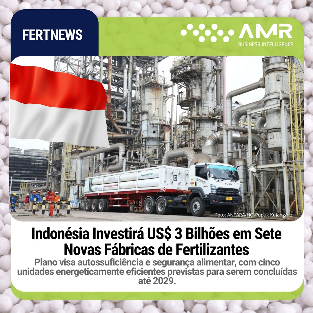 Capa da postagem Indonésia Investirá US$ 3 Bilhões em Sete Novas Fábricas de Fertilizantes