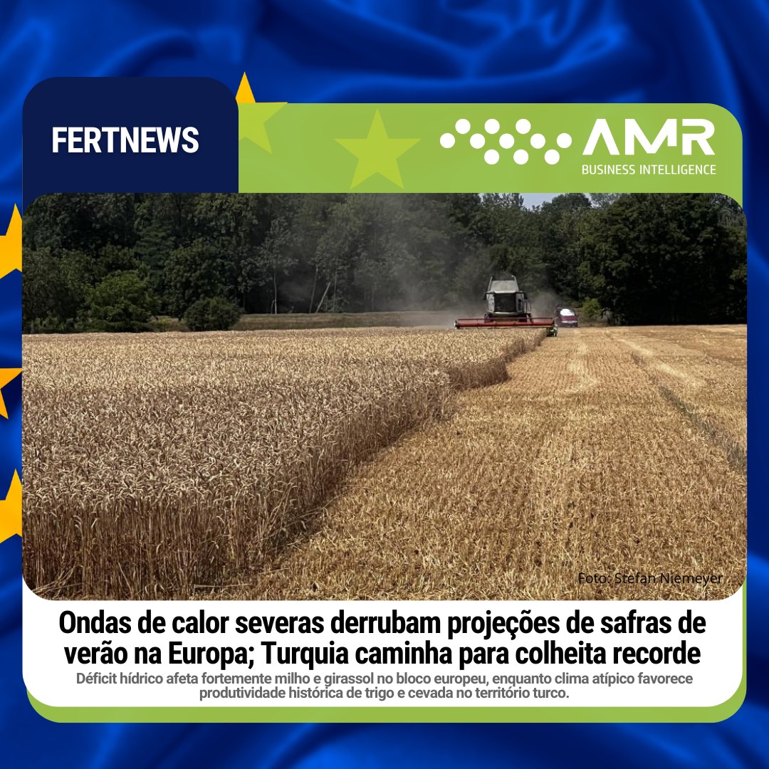 Capa da postagem Ondas de calor severas derrubam projeções de safras de verão na Europa; Turquia caminha para colheita recorde