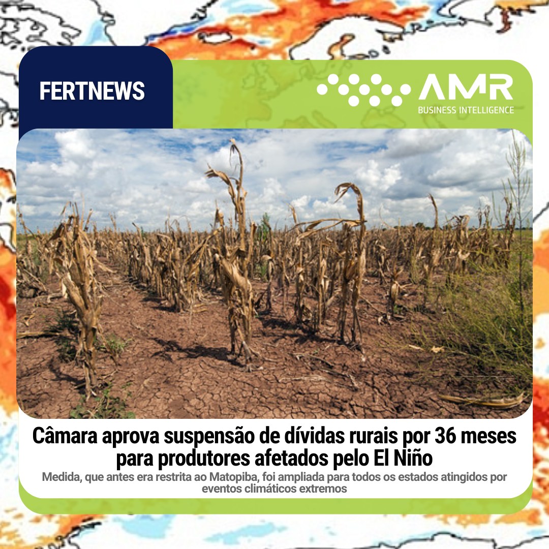 Capa da postagem Câmara aprova suspensão de dívidas rurais por 36 meses para produtores afetados pelo El Niño