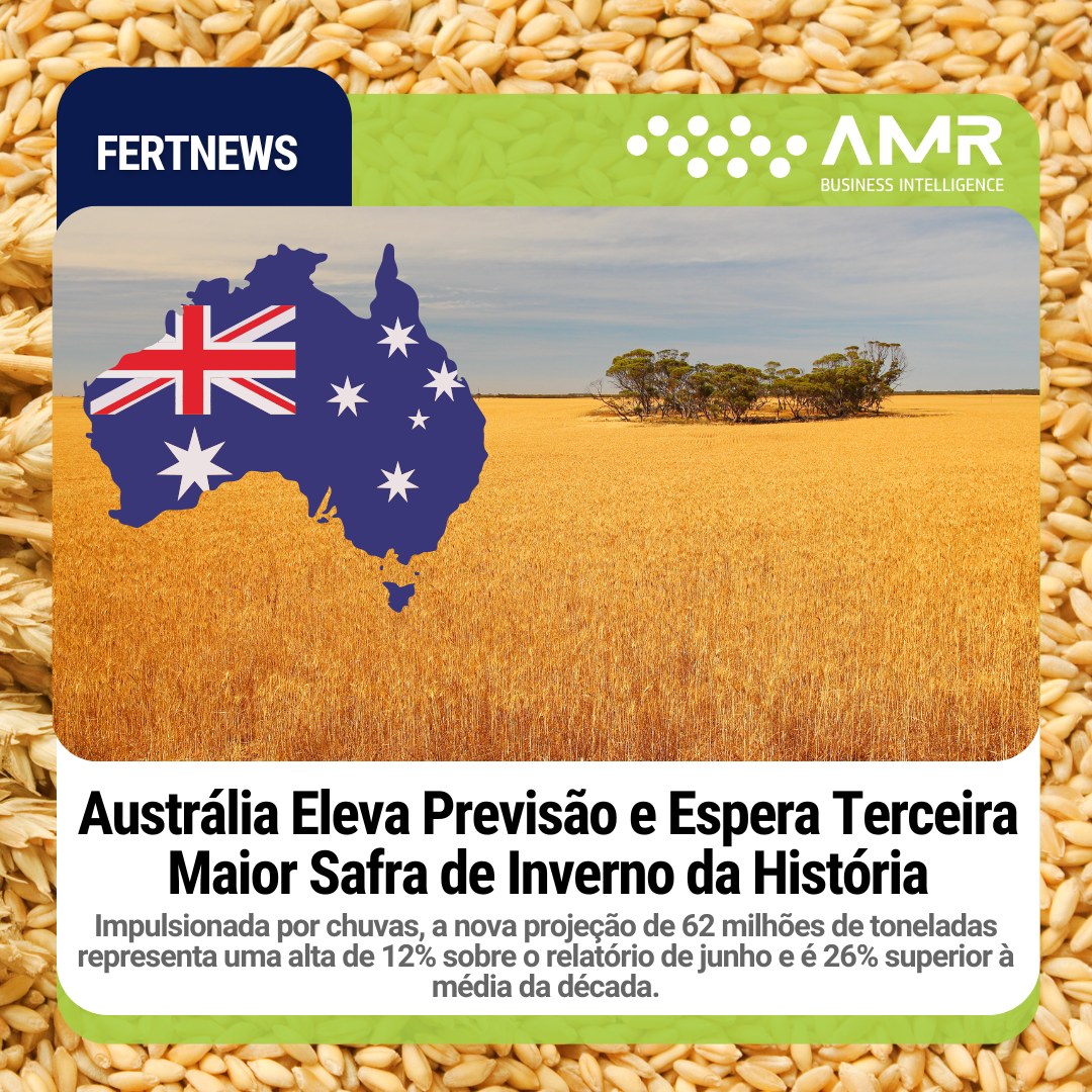 Capa da postagem Austrália Eleva Previsão e Espera Terceira Maior Safra de Inverno da História