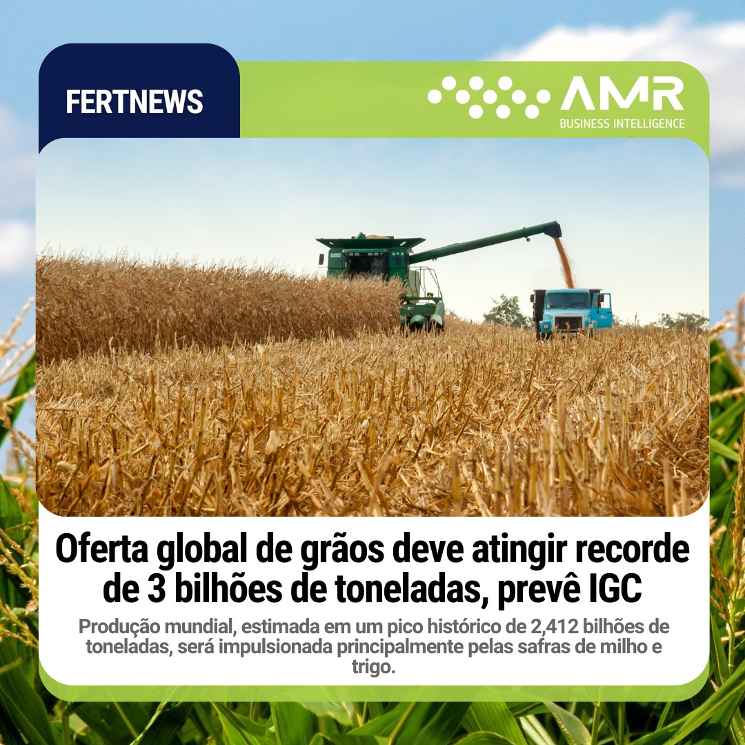Capa da postagem Oferta global de grãos deve atingir recorde de 3 bilhões de toneladas, prevê IGC