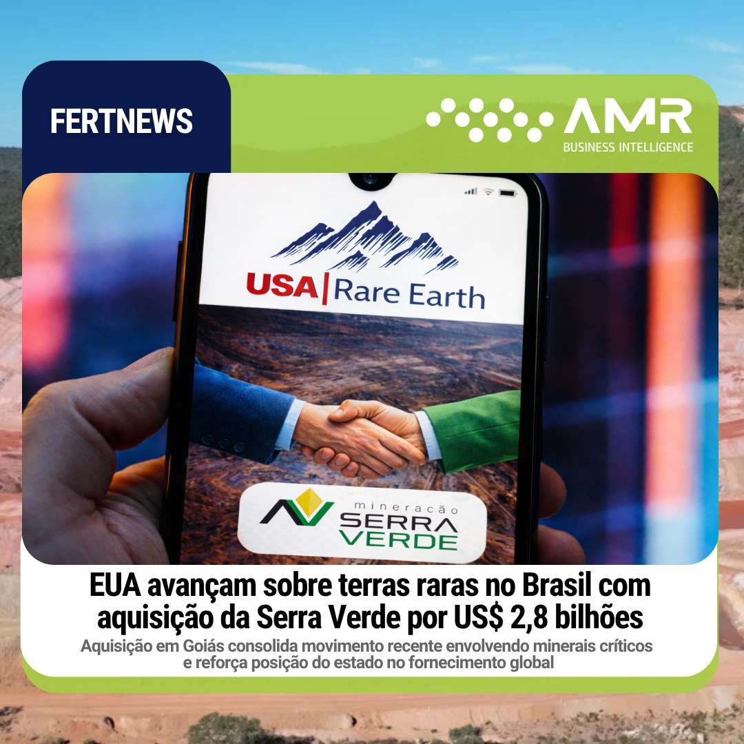 Capa da postagem EUA avançam sobre terras raras no Brasil com aquisição da Serra Verde por US$ 2,8 bilhões