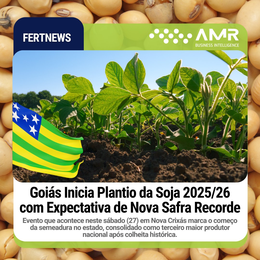 Capa da postagem Goiás Inicia Plantio da Soja 2025/26 com Expectativa de Nova Safra Recorde