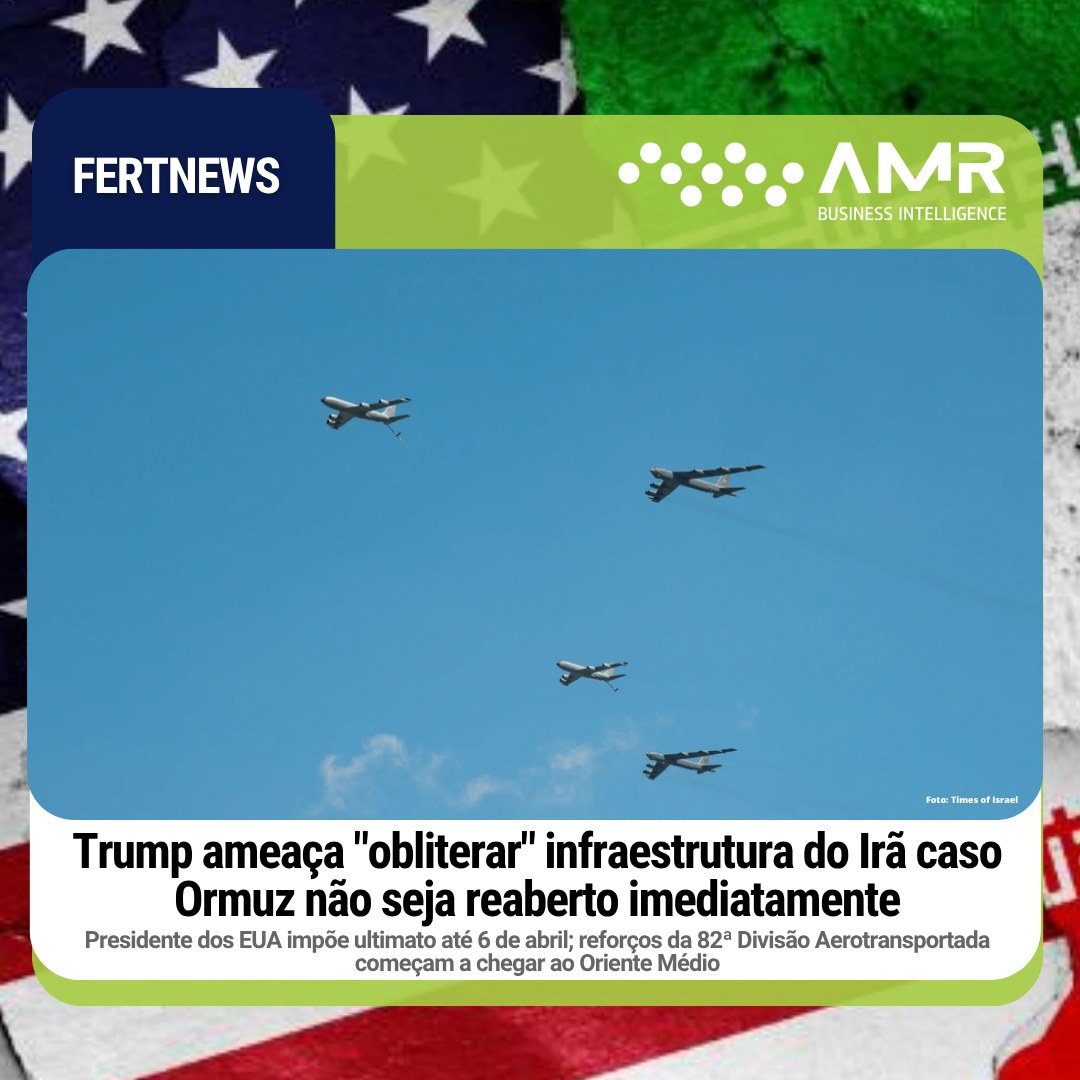 Capa da postagem Trump ameaça "obliterar" infraestrutura do Irã caso Ormuz não seja reaberto imediatamente