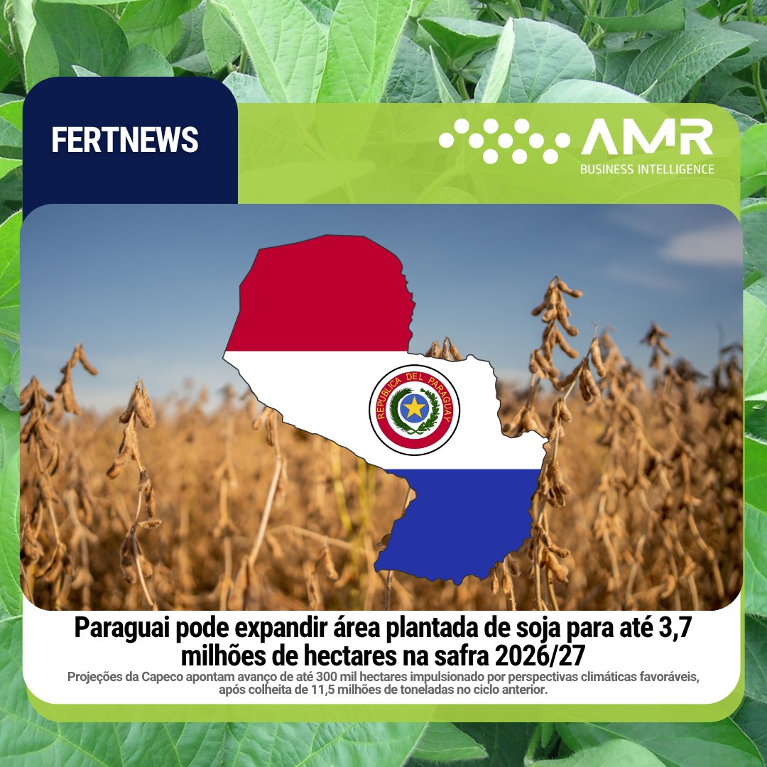 Capa da postagem Paraguai pode expandir área plantada de soja para até 3,7 milhões de hectares na safra 2026/27