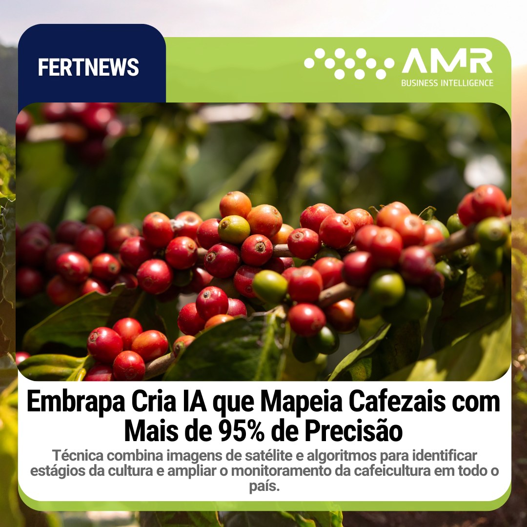 Capa da postagem Embrapa Cria IA que Mapeia Cafezais com Mais de 95% de Precisão