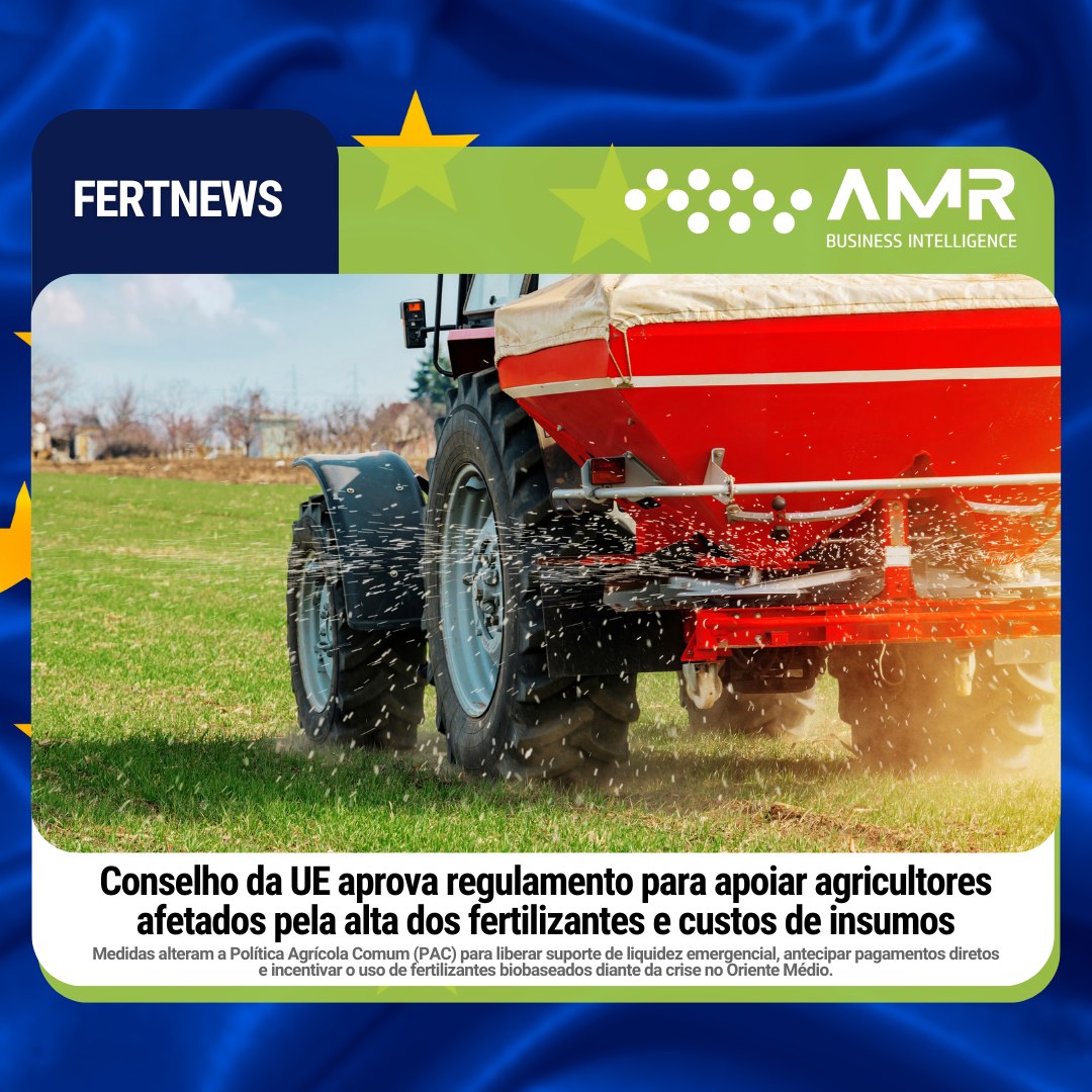 Capa da postagem Conselho da UE aprova regulamento para apoiar agricultores afetados pela alta dos fertilizantes e custos de insumos