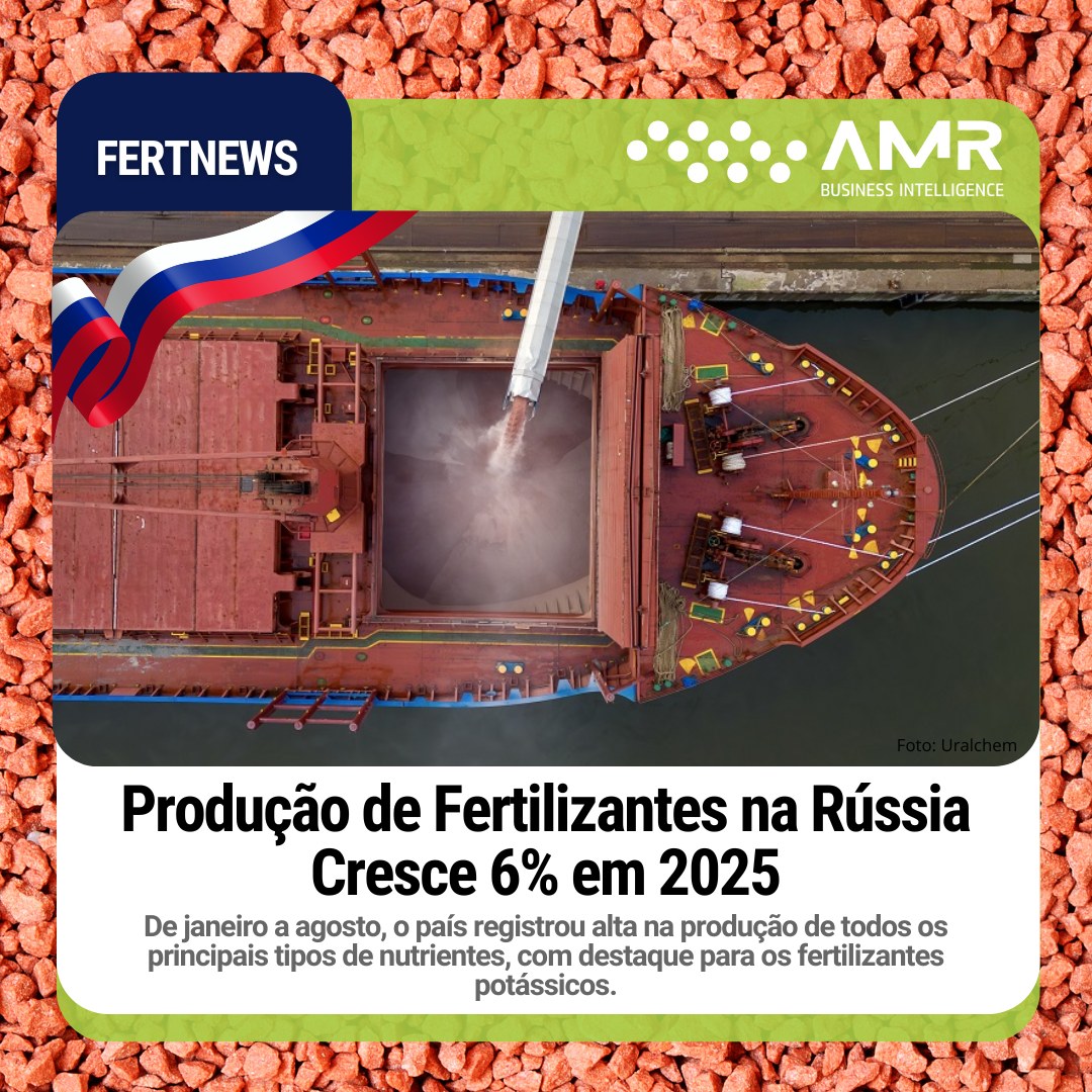 Capa da postagem Produção de Fertilizantes na Rússia Cresce 6% em 2025