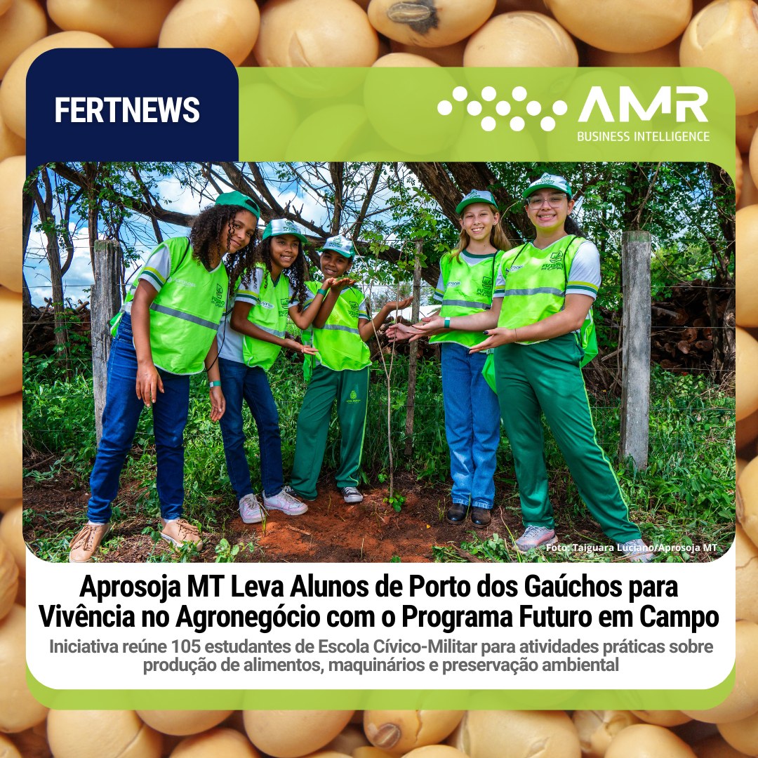 Capa da postagem Aprosoja MT Leva Alunos de Porto dos Gaúchos para Vivência no Agronegócio com o Programa Futuro em Campo