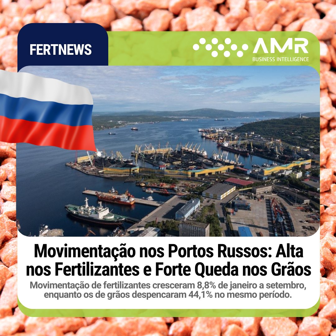 Capa da postagem Movimentação nos Portos Russos: Alta nos Fertilizantes e Forte Queda nos Grãos